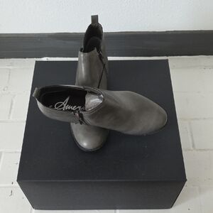 American Rag Gray Side-Zip Ankle Booties